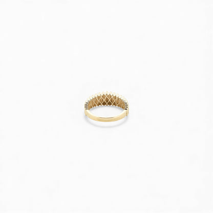 14k gold ring V