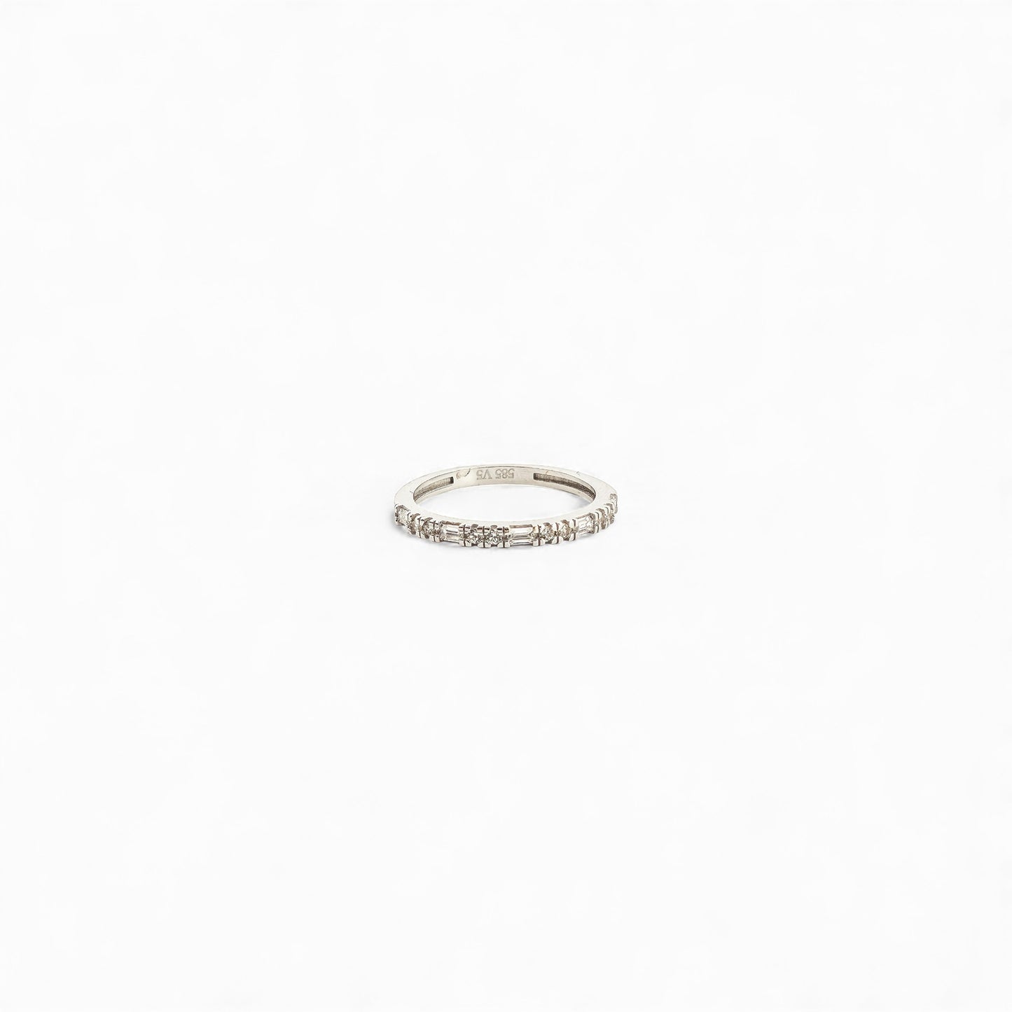 14K WHITE GOLD RING