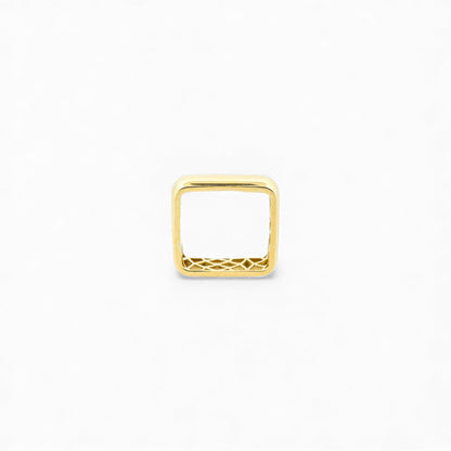 Gold square ring