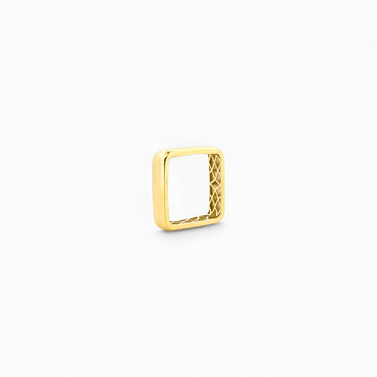 Gold square ring