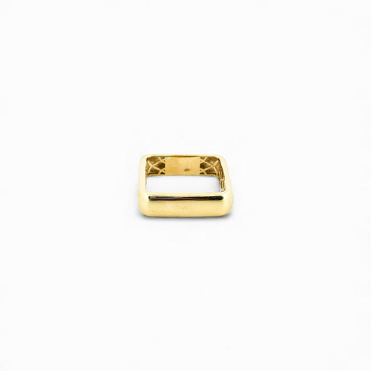 Gold square ring