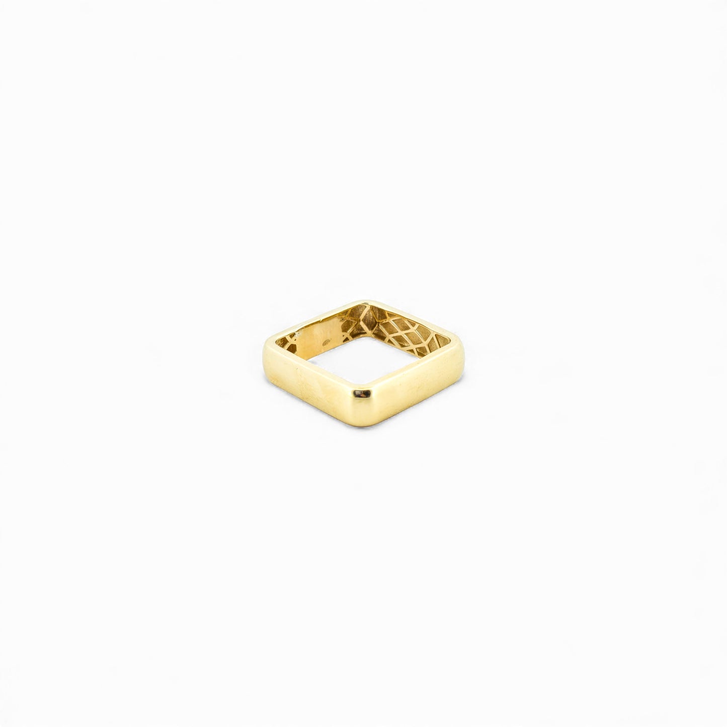 Gold square ring