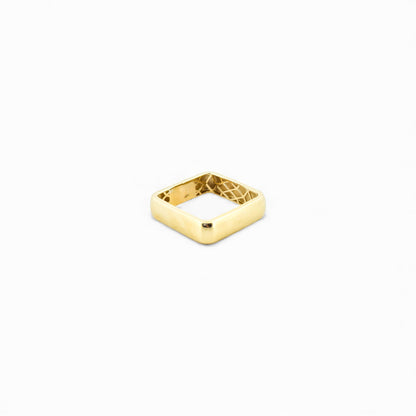 Gold square ring